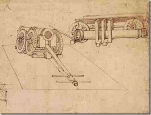 Leonardo da Vinci -  válečné stroje