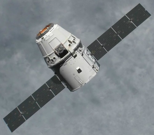 Dragon od SpaceX u Mezinárodní kosmické stanice