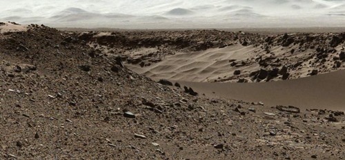 Fotografie Marsu z laboratoře Curiosity