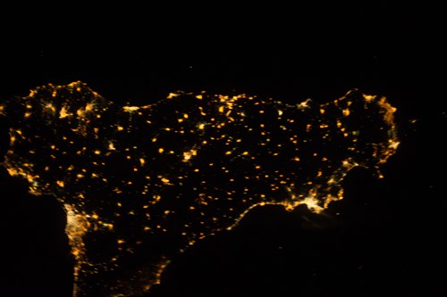  Sicílie v noci